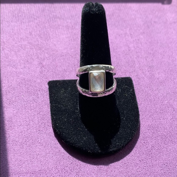 Grace & Heart Sterling Silver/ Mother of Pearl Ring Size 10 New - Picture 4 of 7